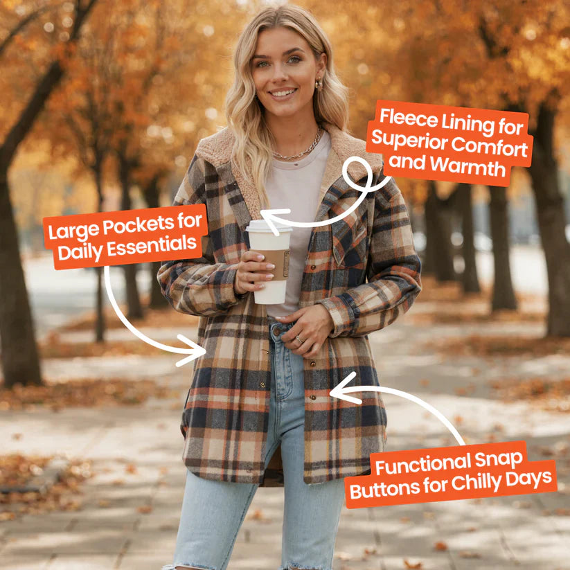 Teddy Bear Cozy Flannel Jacket