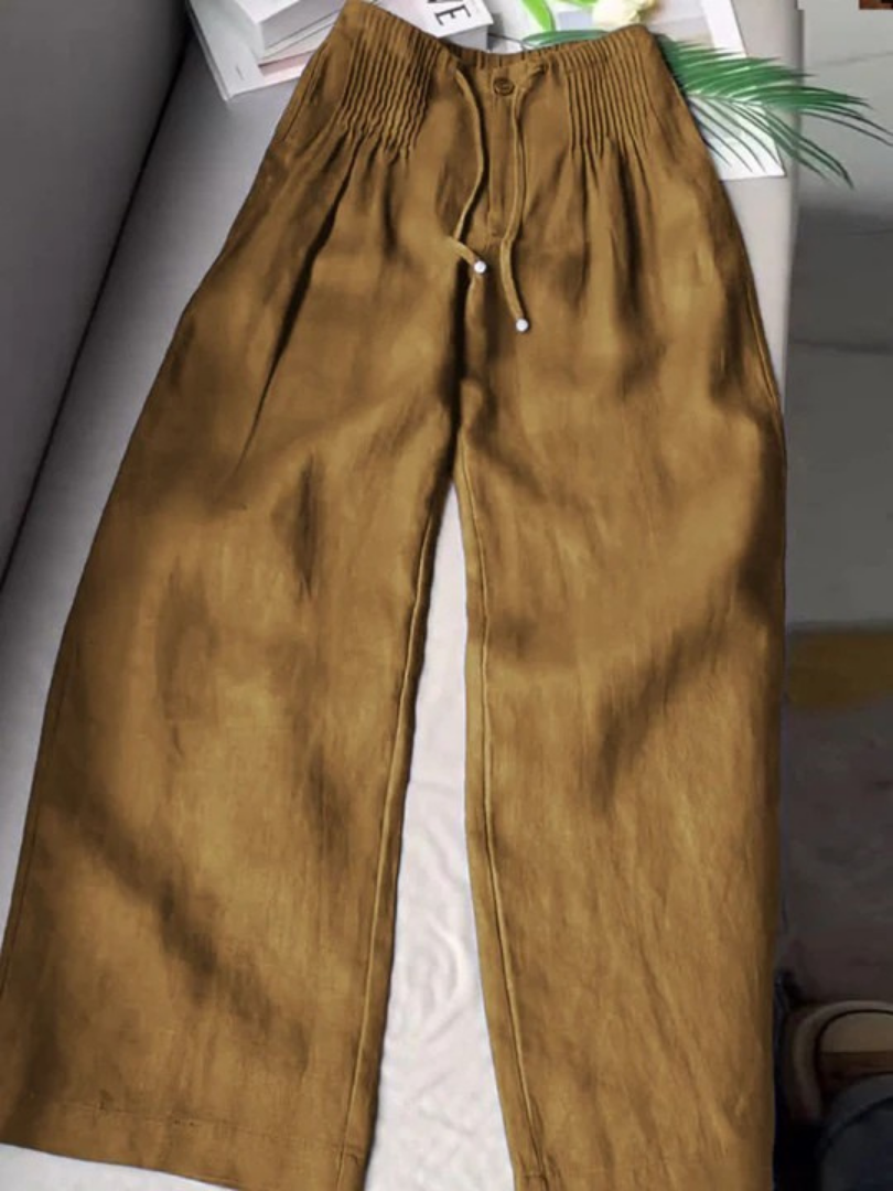 Evelyn | Wide-Leg Drawstring Trousers