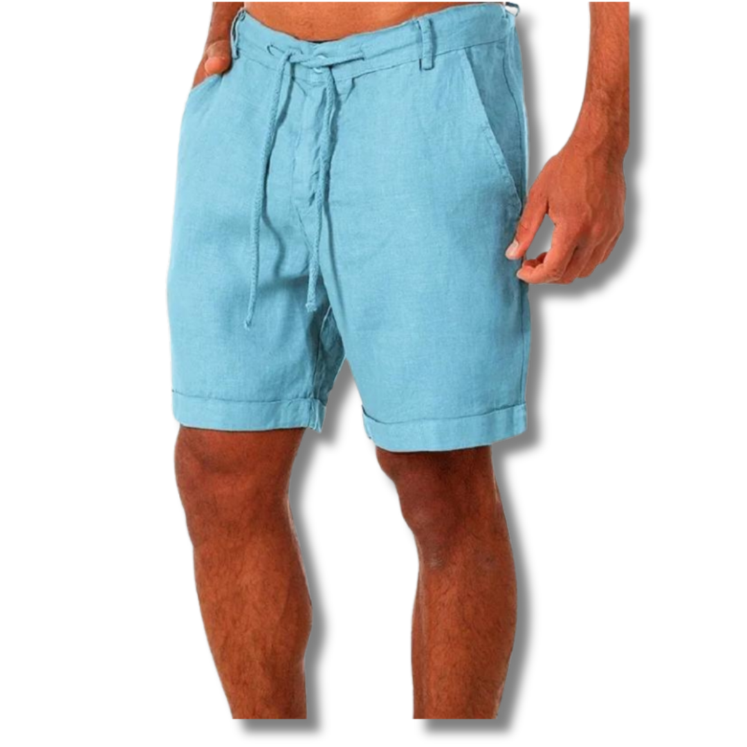 Men’s Rolled-Hem Cotton Shorts | Casual Summer Everyday Wear