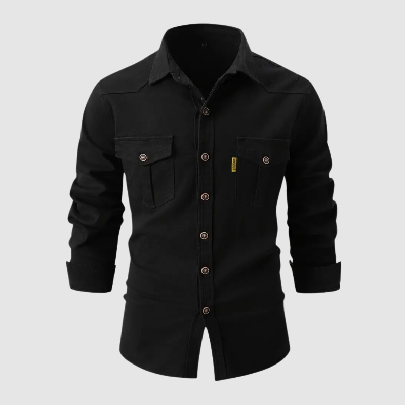 Utility Work Shirt | Heavyweight Cotton | Dual Chest Pockets