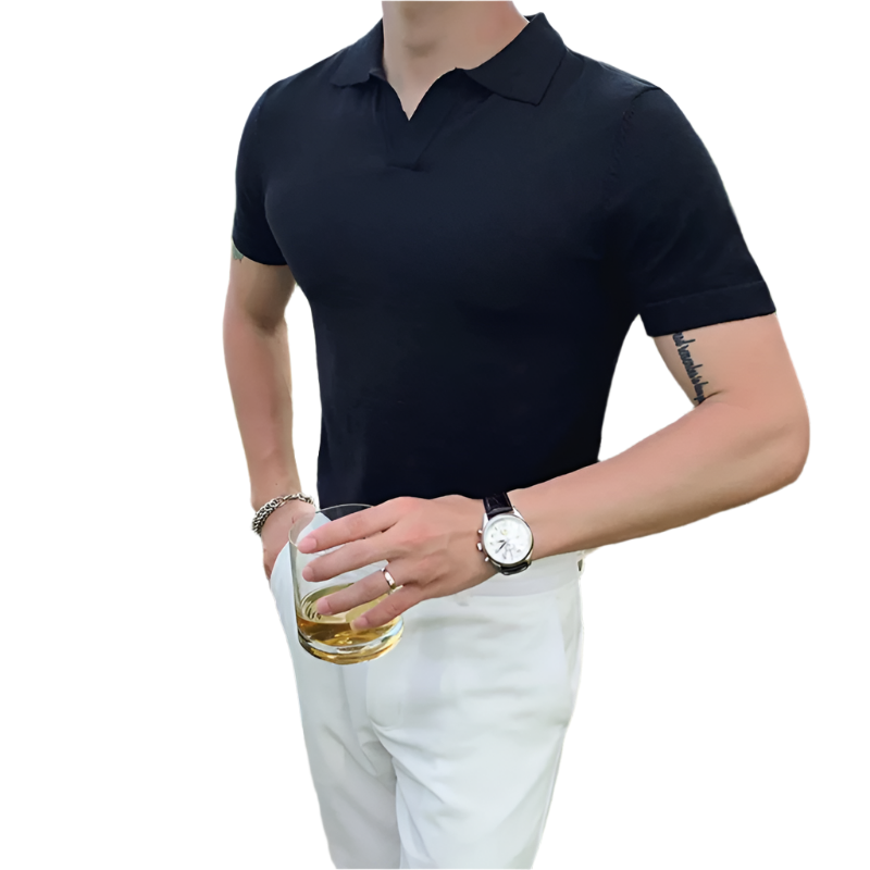 Men's Slim Polo Shirt | Stretch Knit | Casual Summer Essential