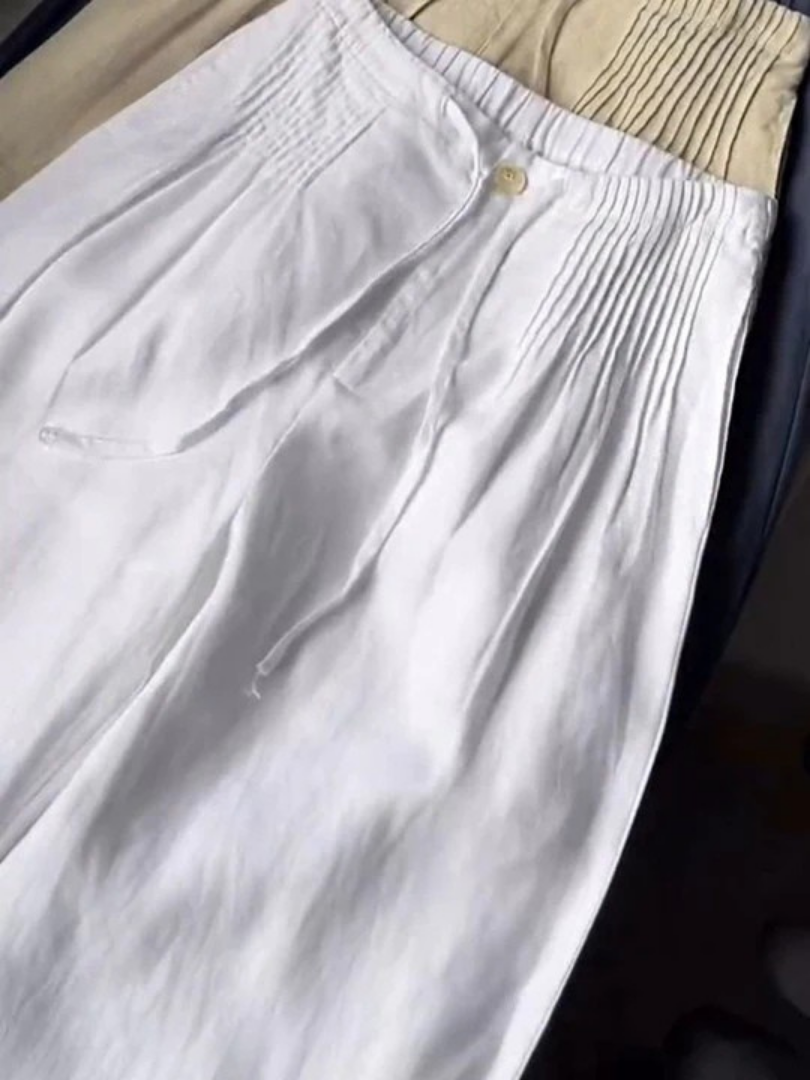 Evelyn | Wide-Leg Drawstring Trousers