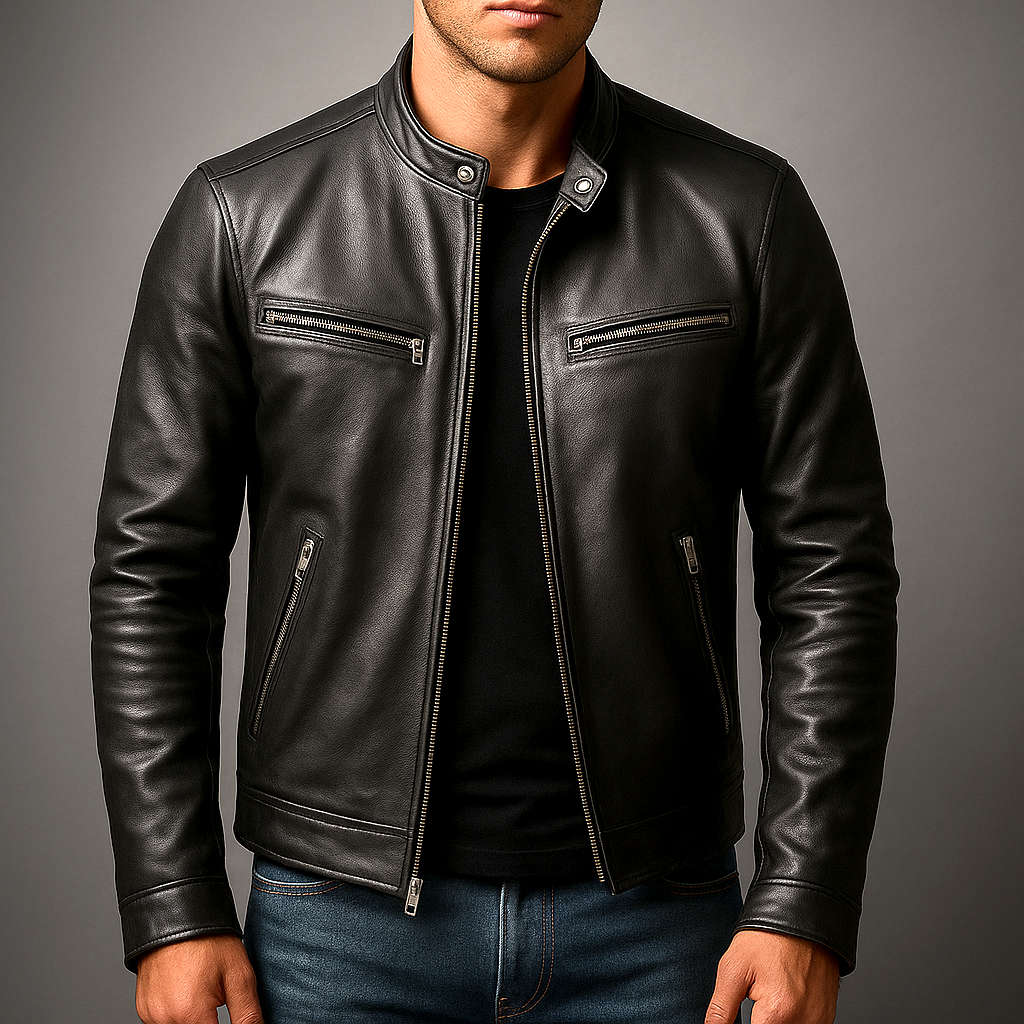 Harrison | Vintage Leather Café Racer Jacket
