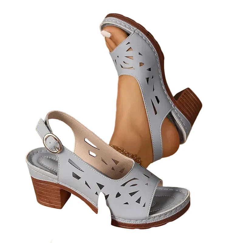 Harriet | Ankle Strap Block Heel Sandals