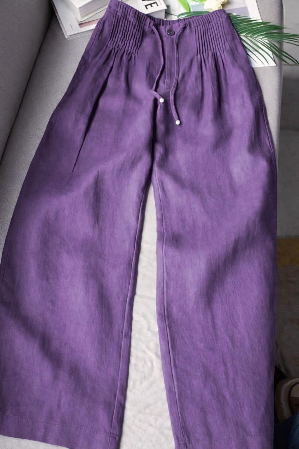 Evelyn | Wide-Leg Drawstring Trousers