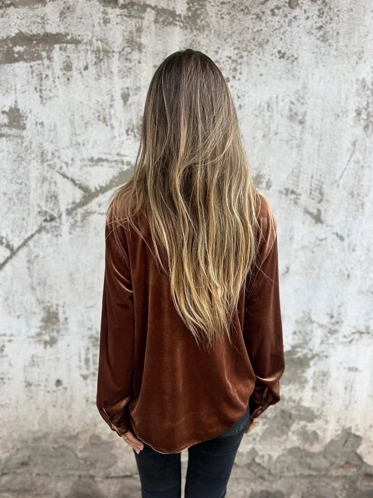 DAHLIA™ | Women Soft Velvet Shirt