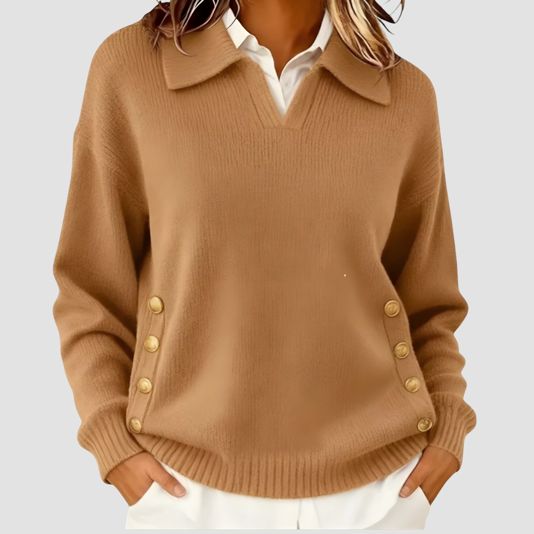 AIRA | BUTTON DETAIL SWEATER