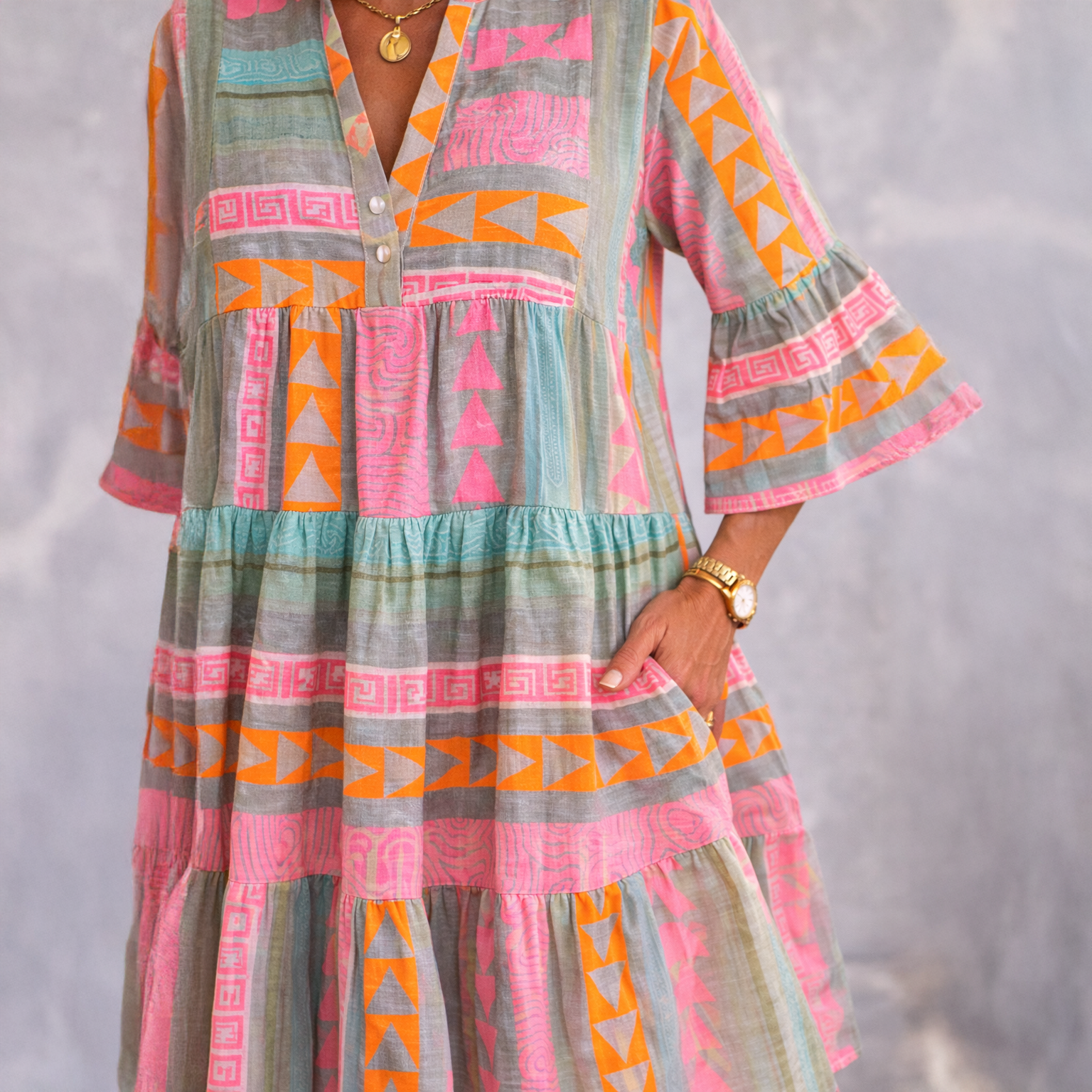 Eva | Floating Midi Dress