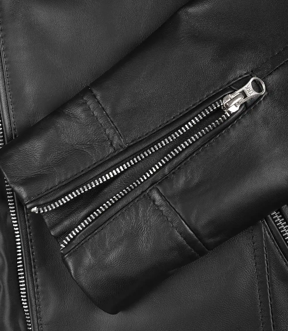 Sullivan | Classic Black Leather Jacket