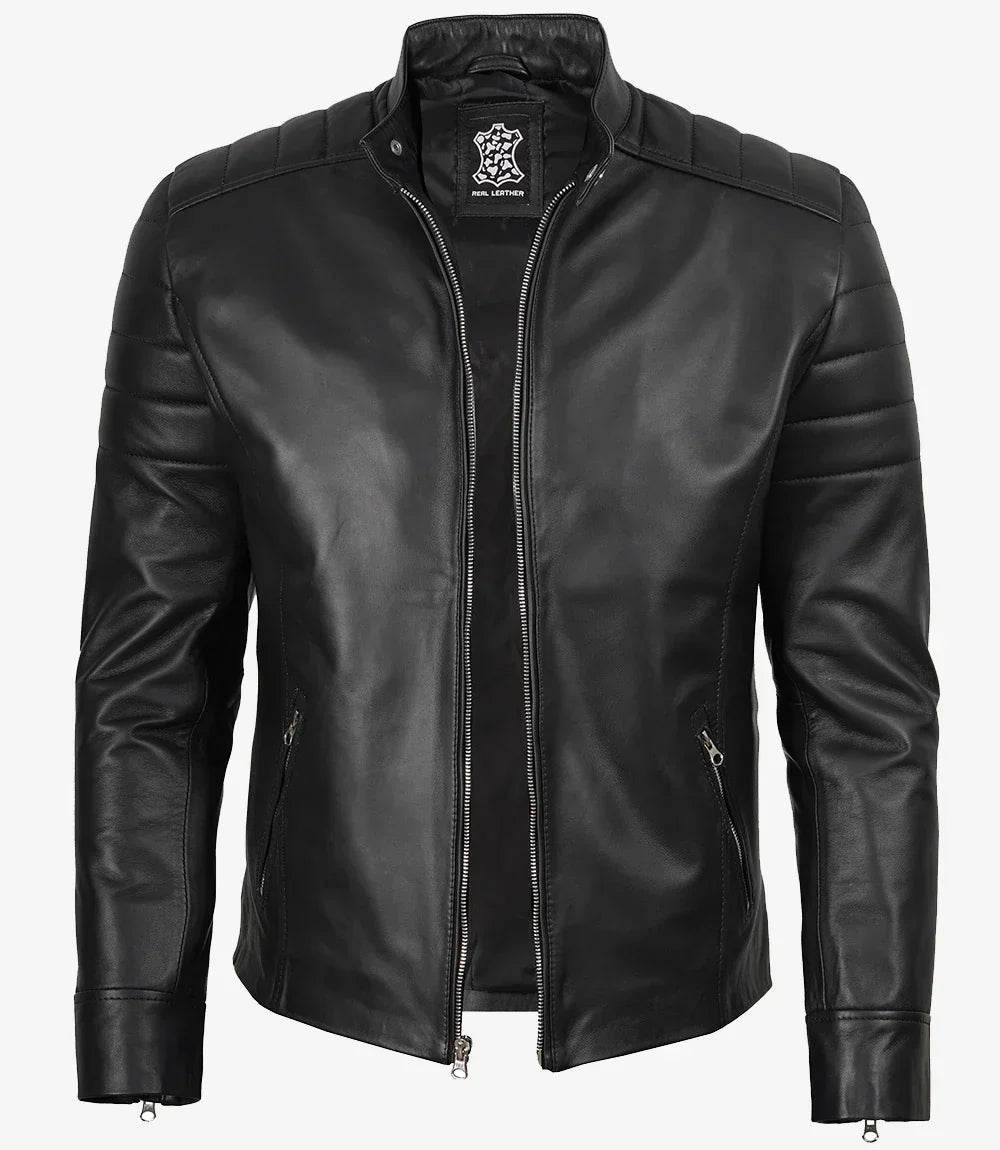 Sullivan | Classic Black Leather Jacket