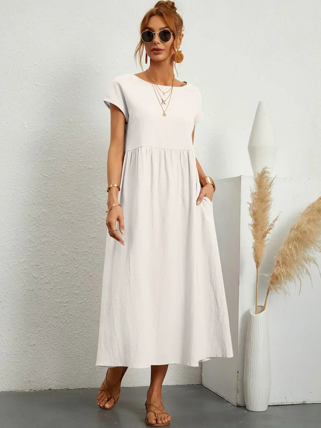 Amira | Elegant Midi Dress with Timeless Design