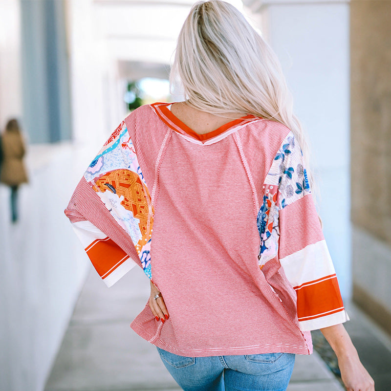 Bailey™ | Women Lightweight Patchwork Batwing Top