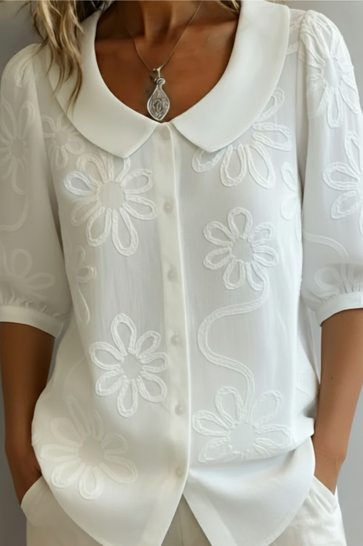 Elegant Flower Blouse