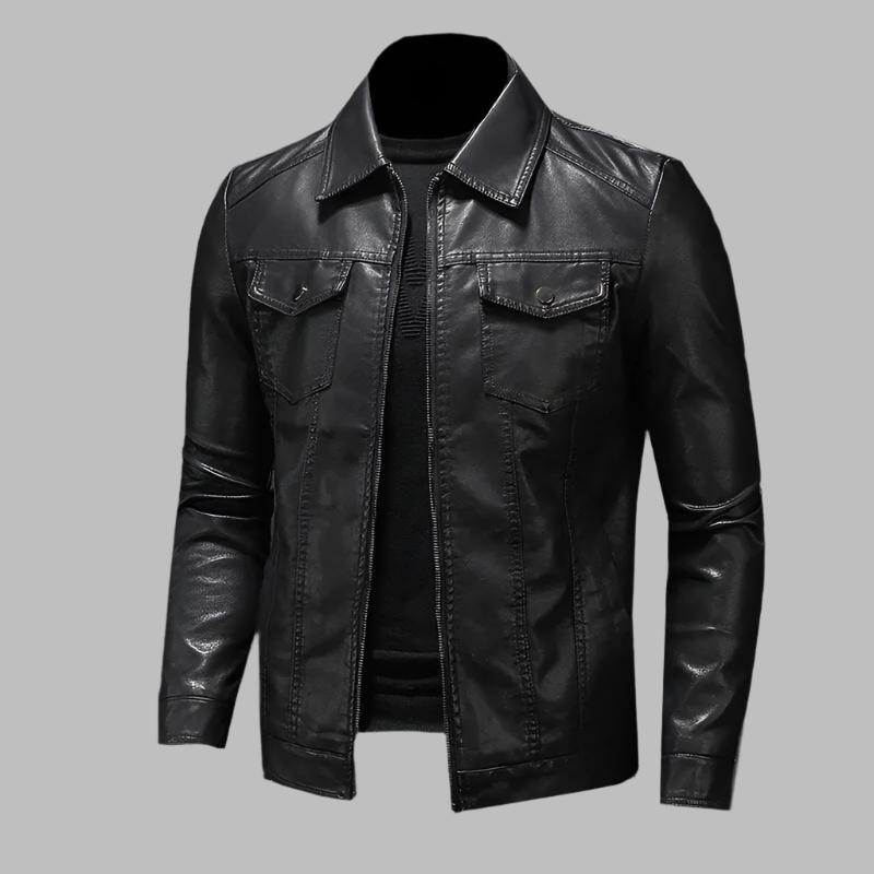 Leonard | Classic Leather Shirt Jacket