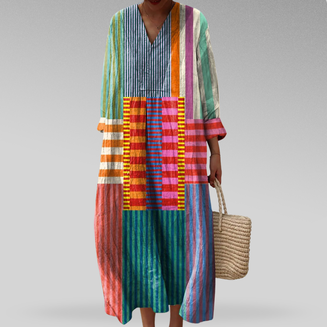 Catherine | Elegant Geometric Dress