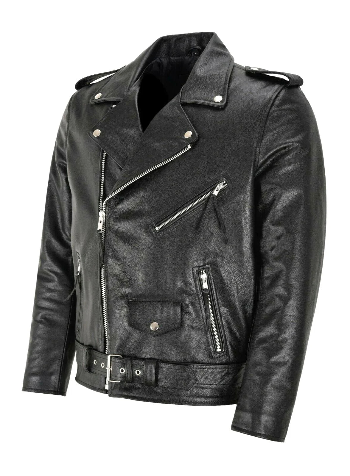 Raymond | Classic Leather Biker Jacket