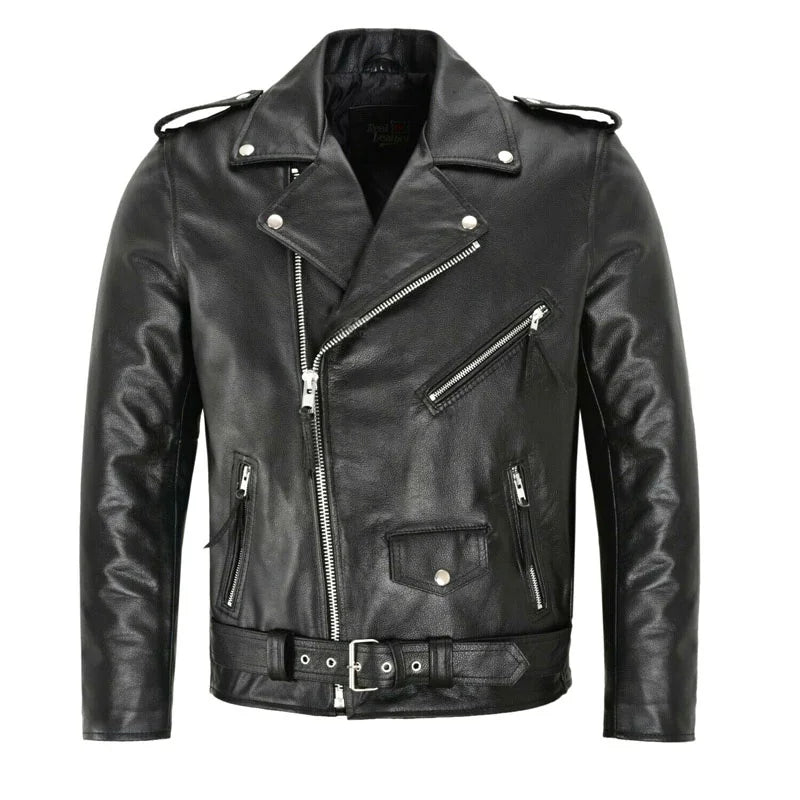 Raymond | Classic Leather Biker Jacket