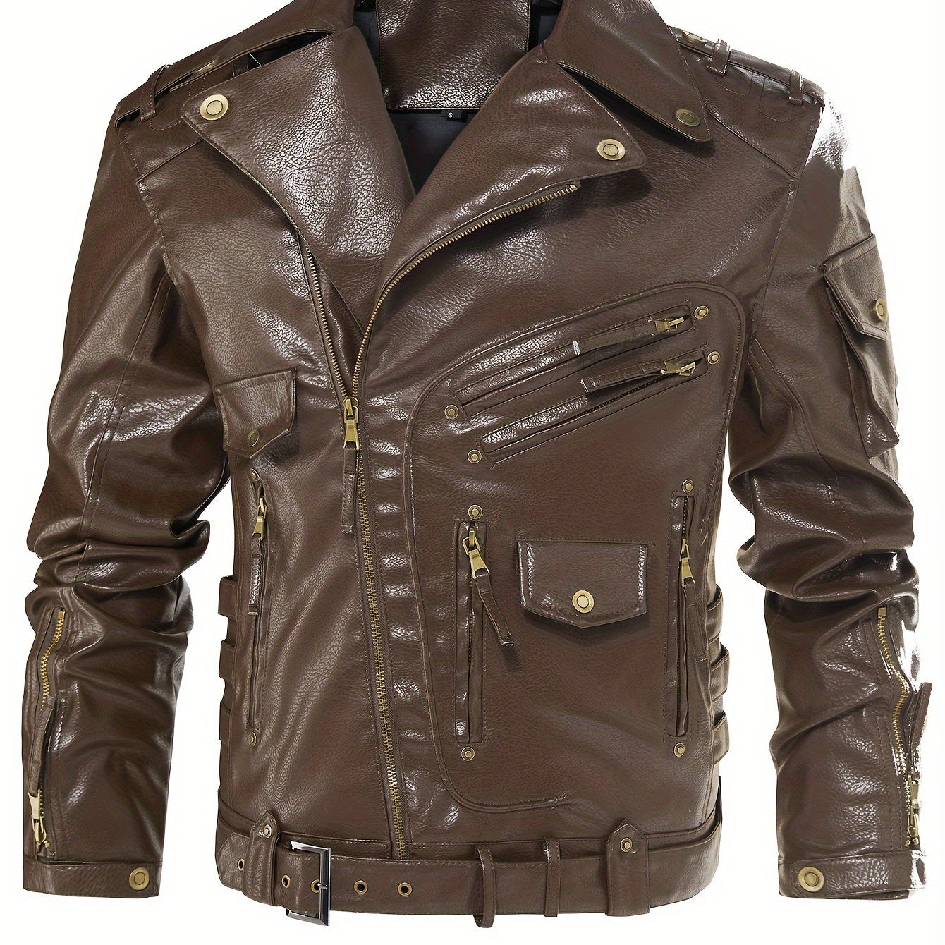 Gordon | Military Leather Biker Jacket