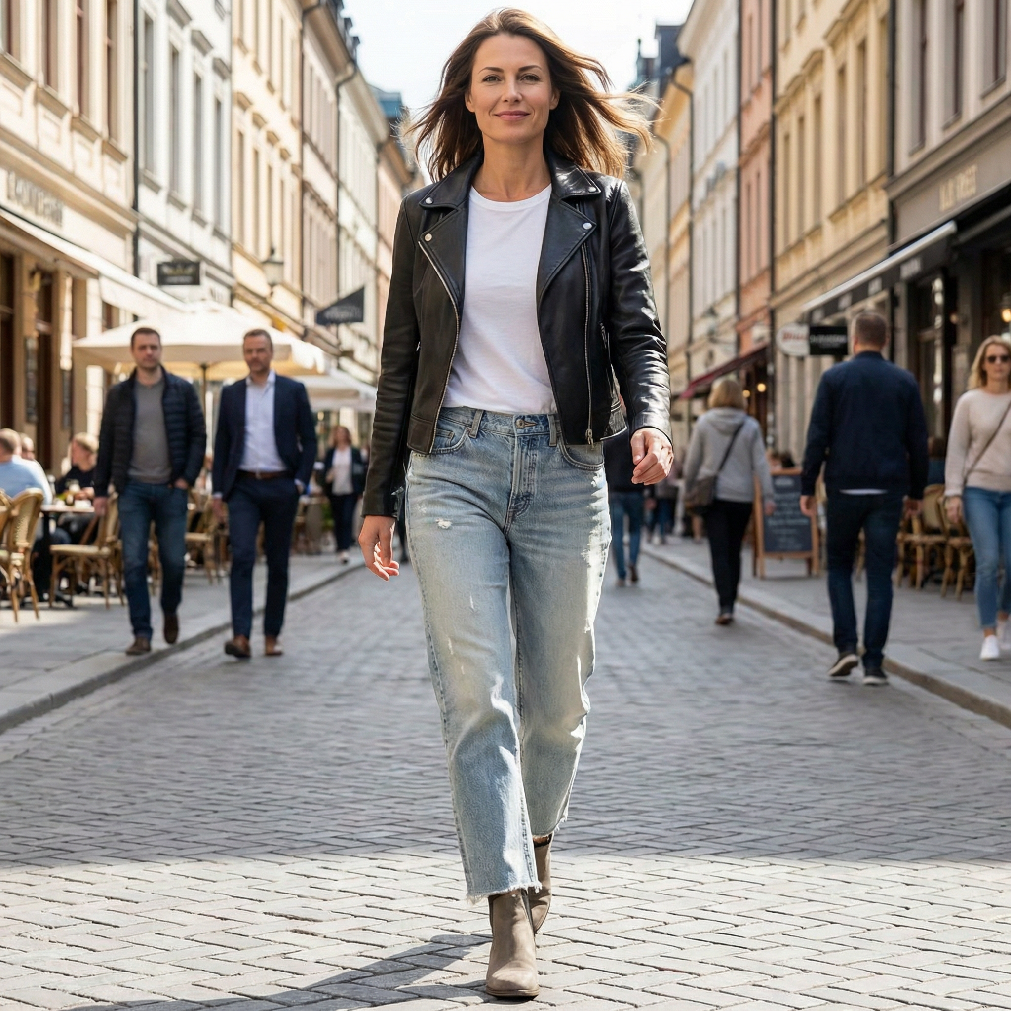 Marcelle | Straight-Leg Cropped Jean