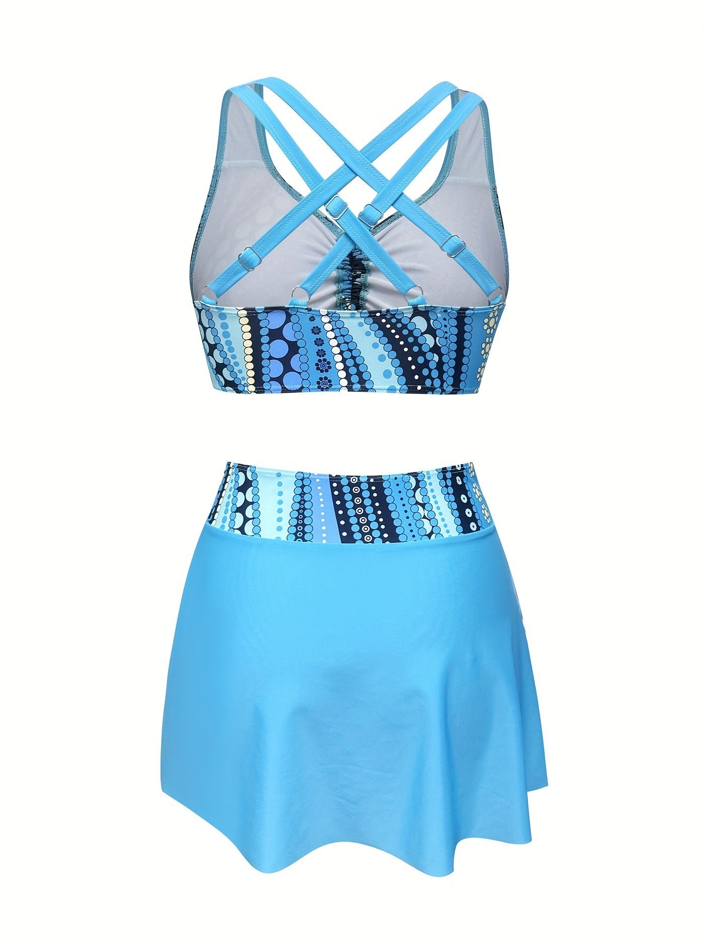 Marina | Printed Swim Set With Cover-Up Skirt
