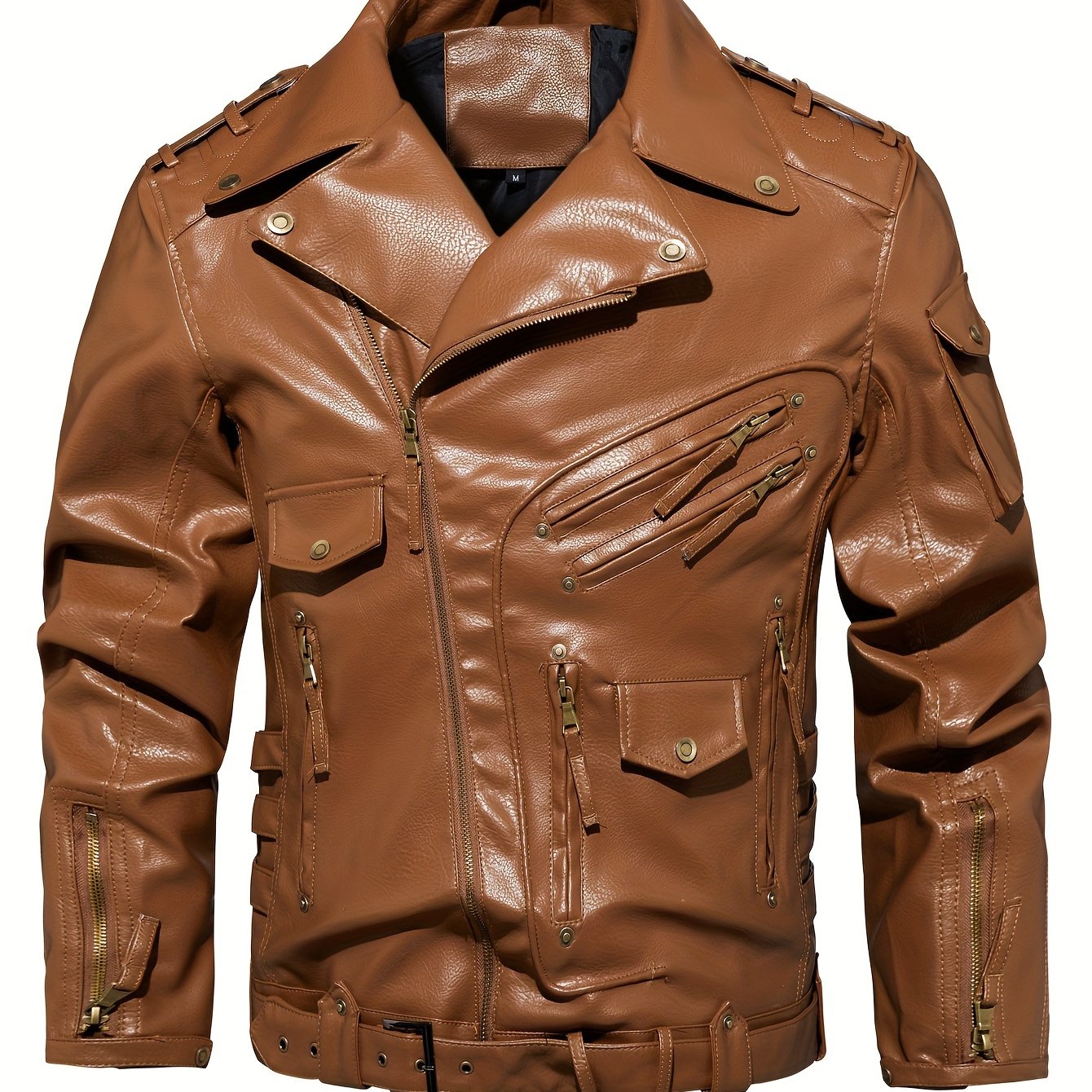 Gordon | Military Leather Biker Jacket