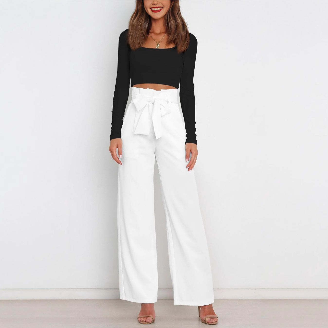 The Confidence Fit™ High-Waist Wide-Leg Trousers