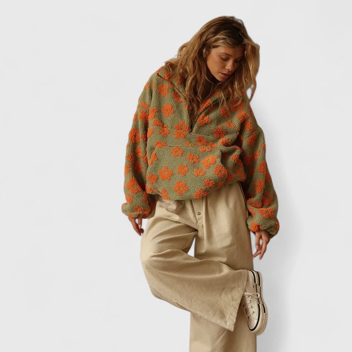 Maple Grace | Flower Knit Sweater