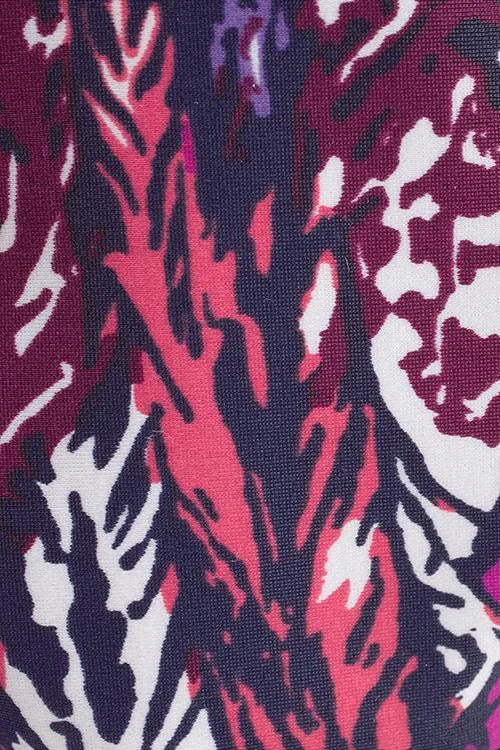 Plume | Belly-Covering Feather Print Tankini Set