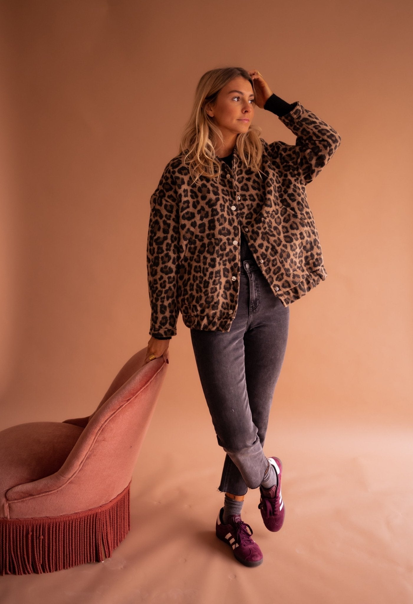 Harper | Trendy Women's Jacket with Leopard Print
