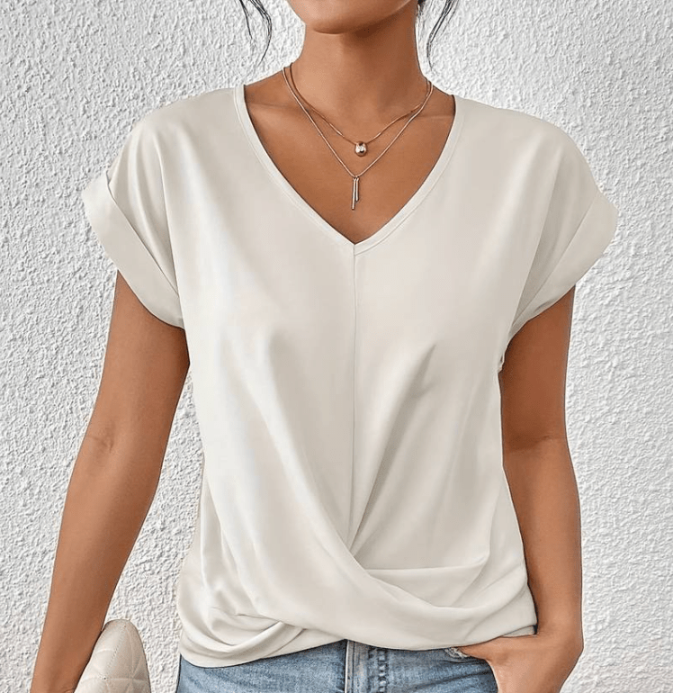 Helen | Tummy-Tucking V-Neck Top