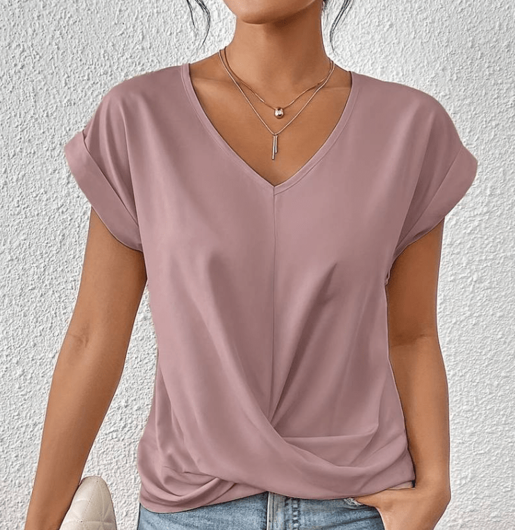 Helen | Tummy-Tucking V-Neck Top