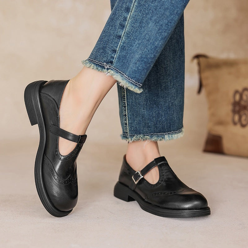 Velda™ - Elegant Leather Mary Janes