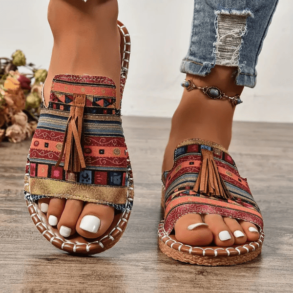 Mireille™ | Orthopedic Women's Sandals with Bohemian Print