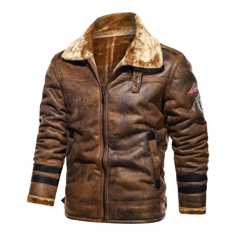 Clifford | Fur-Lined Leather Flight Jacket